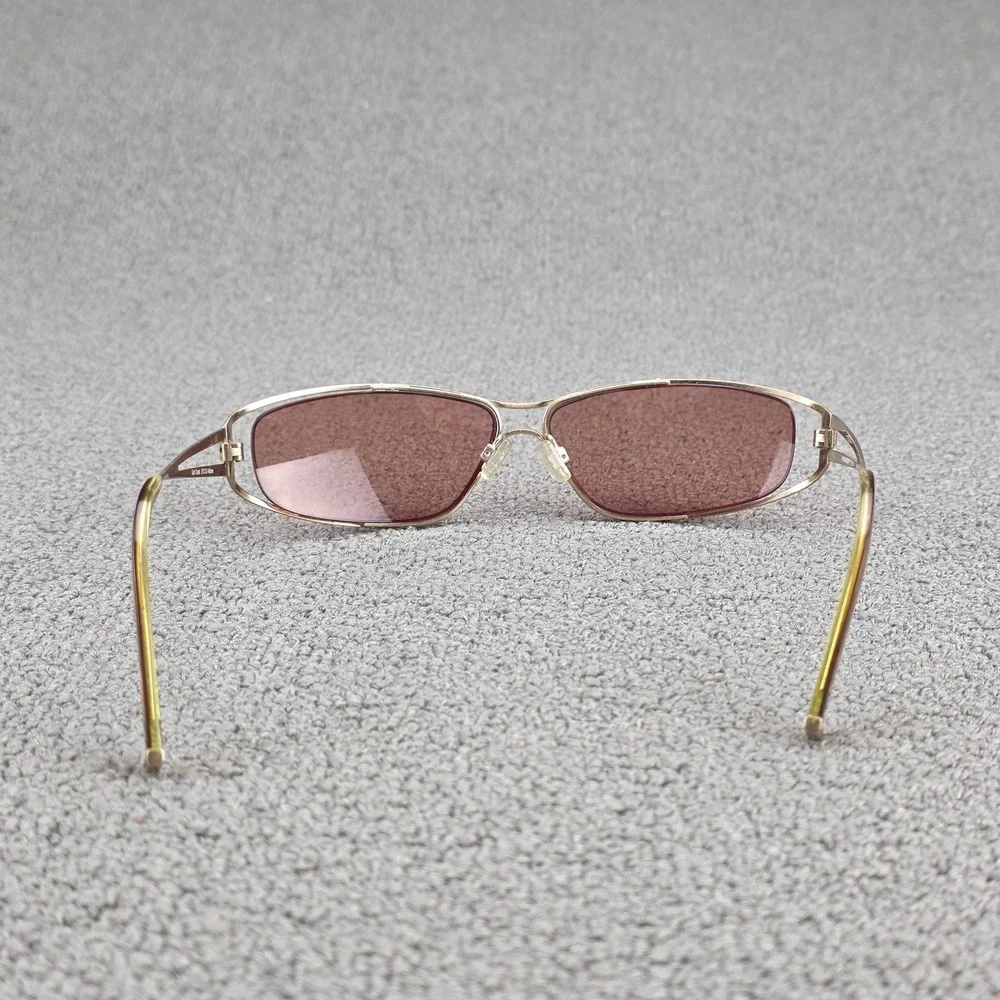 Hummer H2002 Sunglasses Women Gold Carat Y2K Rectangle Metal Frames 61-12-140
